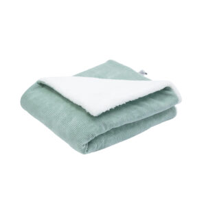 Couverture sherpa sauge